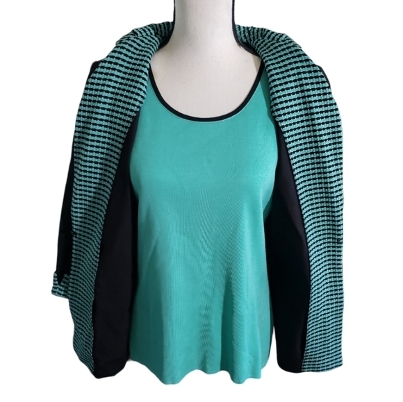 Misook 2 Pcs Kint Blazer And Tank Top Size S - Picture 6 of 11